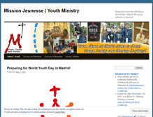 Tablet Screenshot of missionjeunesse.wordpress.com