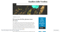 Desktop Screenshot of emilieslilleverden.wordpress.com