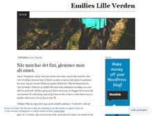 Tablet Screenshot of emilieslilleverden.wordpress.com