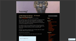 Desktop Screenshot of anyonghasayo.wordpress.com