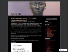Tablet Screenshot of anyonghasayo.wordpress.com