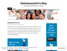 Tablet Screenshot of dietcleanseclinic.wordpress.com