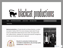 Tablet Screenshot of blackcatproductionsaustralia.wordpress.com
