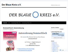 Tablet Screenshot of derblauekreis.wordpress.com