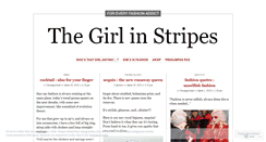Desktop Screenshot of girlinstripes.wordpress.com