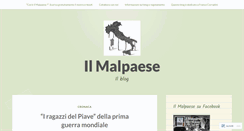 Desktop Screenshot of ilmalpaese.wordpress.com