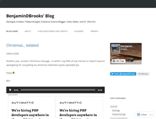 Tablet Screenshot of benjamindbrooks.wordpress.com