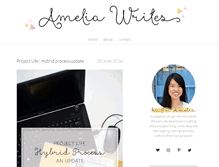 Tablet Screenshot of ameliawriteshere.wordpress.com