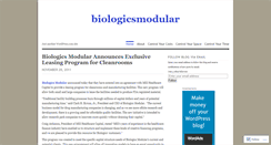 Desktop Screenshot of biologicsmodular.wordpress.com