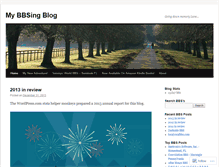 Tablet Screenshot of bbsing.wordpress.com