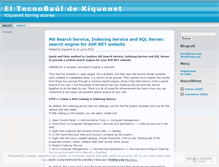 Tablet Screenshot of kiquenet.wordpress.com