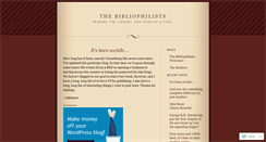 Desktop Screenshot of bibliophilists.wordpress.com