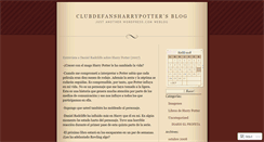 Desktop Screenshot of clubdefansharrypotter.wordpress.com