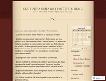 Tablet Screenshot of clubdefansharrypotter.wordpress.com