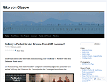 Tablet Screenshot of nikovonglasow.wordpress.com