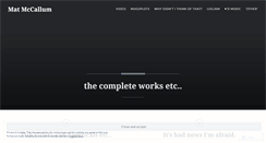 Desktop Screenshot of matmccallum.wordpress.com