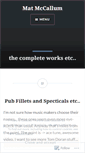 Mobile Screenshot of matmccallum.wordpress.com