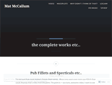 Tablet Screenshot of matmccallum.wordpress.com