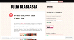 Desktop Screenshot of juliablablabla.wordpress.com