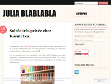 Tablet Screenshot of juliablablabla.wordpress.com