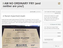 Tablet Screenshot of noordinaryfry.wordpress.com