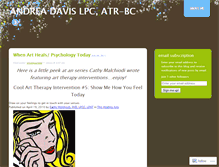 Tablet Screenshot of andreadavisarttherapy.wordpress.com