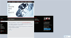 Desktop Screenshot of aknifeandaquill.wordpress.com