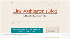 Desktop Screenshot of lisawashington.wordpress.com