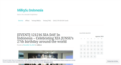 Desktop Screenshot of milkysuindo.wordpress.com