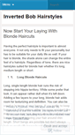 Mobile Screenshot of invertedbobhairstyles.wordpress.com