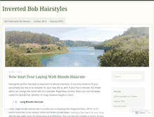 Tablet Screenshot of invertedbobhairstyles.wordpress.com