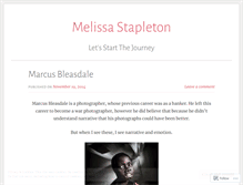 Tablet Screenshot of melissastapleton.wordpress.com