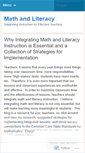Mobile Screenshot of mathandliteracy.wordpress.com