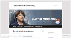 Desktop Screenshot of martineaubry45.wordpress.com
