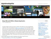 Tablet Screenshot of digitalmediaphile.wordpress.com