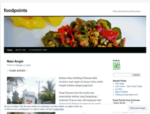 Tablet Screenshot of foodpoints.wordpress.com