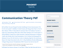 Tablet Screenshot of pragmist.wordpress.com