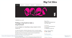 Desktop Screenshot of bigcatidea.wordpress.com