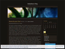 Tablet Screenshot of ladyindaco.wordpress.com
