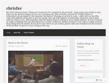 Tablet Screenshot of chrisfav.wordpress.com
