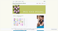 Desktop Screenshot of pickyourfeeling.wordpress.com