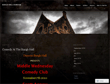 Tablet Screenshot of burghhalldunoon.wordpress.com