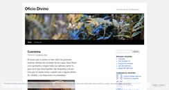 Desktop Screenshot of oficiodivino.wordpress.com