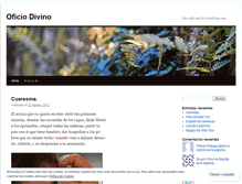 Tablet Screenshot of oficiodivino.wordpress.com