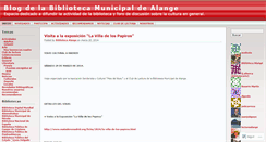 Desktop Screenshot of biblioalange.wordpress.com