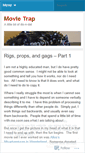 Mobile Screenshot of movietrap.wordpress.com