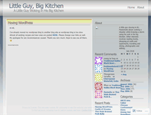 Tablet Screenshot of littleguykitchen.wordpress.com