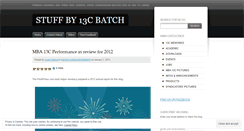 Desktop Screenshot of mba13c.wordpress.com