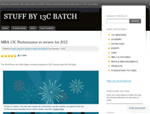 Tablet Screenshot of mba13c.wordpress.com
