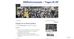 Desktop Screenshot of biblioteconomiaspvagas.wordpress.com